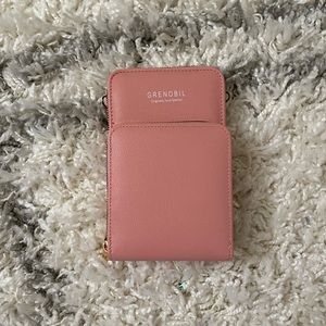 Crossbody pink purse